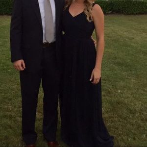 Navy J Crew Bridesmaid Dress